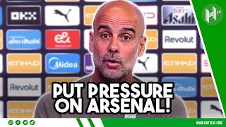 Let's put PRESSURE on Arsenal! | Pep Guardiola | Man City v Brentford