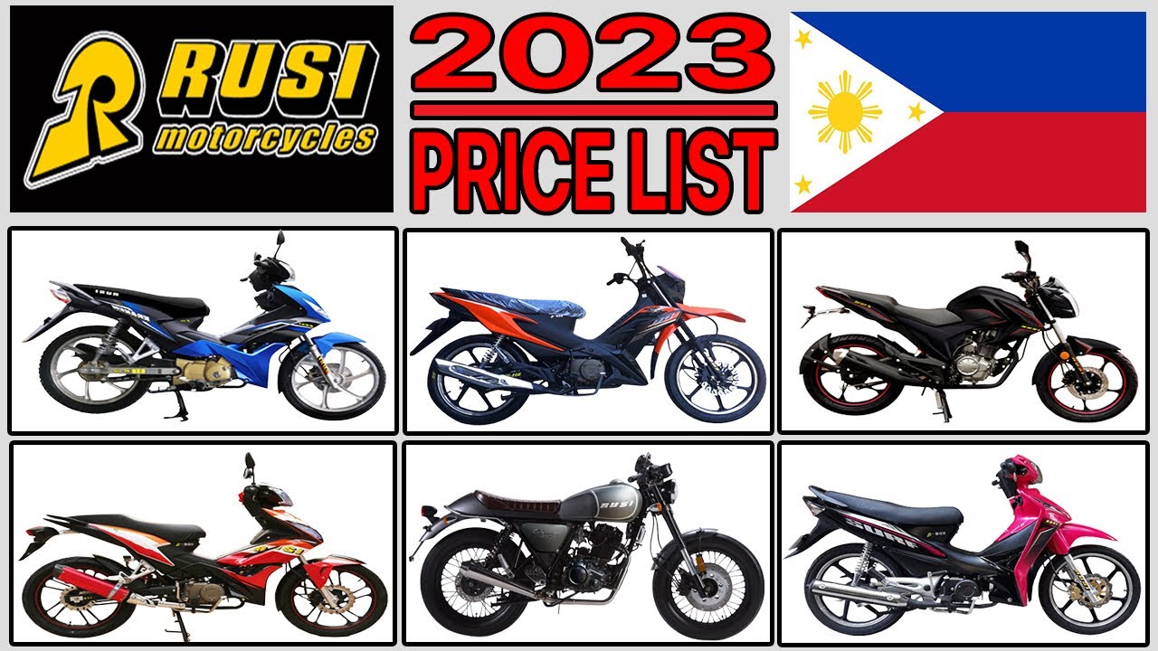 Rusi Motorcycle Price List In The Philippines 2023 YouTube