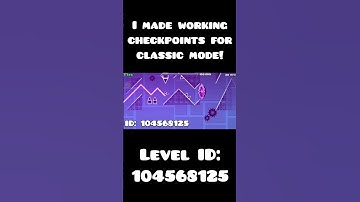 I made WORKING CHECKPOINTS for Classic Mode #shorts #gd #geometrydash