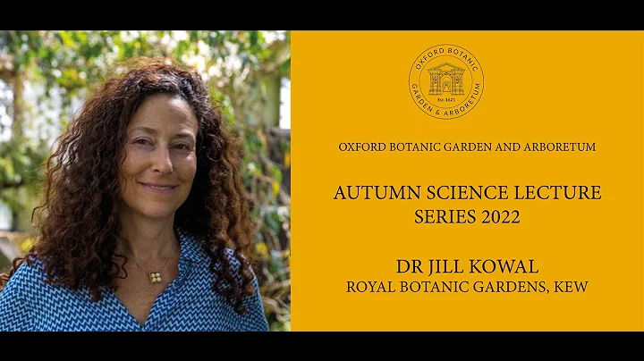 Autumn Science Lecture 2022: Dr Jill Kowal