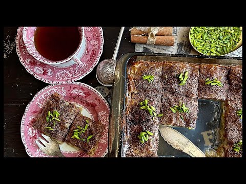 جلاش رمضان بطريقه جديده مش مسقي شربات وبطعم الشيكولاته وبدون دهن طبقات