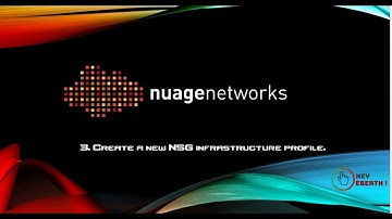 Create a new NSG infrastructure profile. Nuage Networks [Configuration Step by Step] SD-WAN