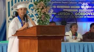 Chin Victoria's Gratitude Speech / Valedictorian Speech -Grade 6 Batch 2023