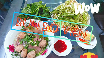 Bún bò viên ngon đúng vị