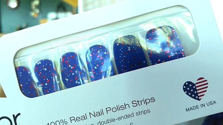 Color Street Nail Polish Strips Application with R...