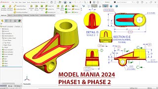 SolidWorks Model Mania 2024 Phase1 and Phase2 by CAD CAM TUTORIAL BY MAHTABALAM 1,517 views 2 days ago 15 minutes