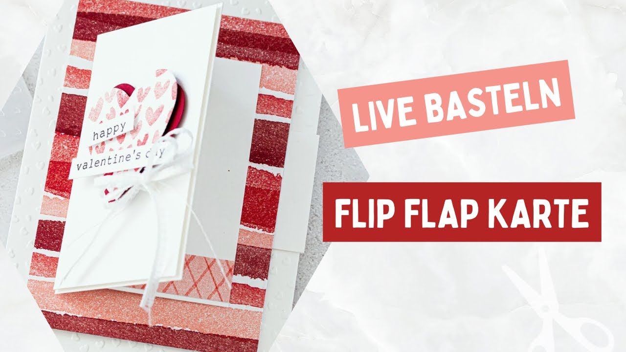 Anleitung für eine herzige Flip Flap Karte