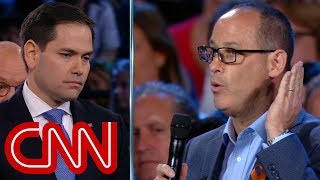 Father challenges Marco Rubio on guns