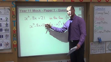 GCSE Maths June 2013 Exam Paper 1 Question 25 a