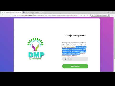 [DMP by SMARTCARE] Comment s'enregistrer sur DMP