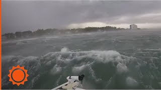 Heroic rescue effort saves lives after houseboat capsizes off Florida coast | AccuWeather