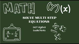 Full Solve Multistep Equations | Guided Notes for Reveal Algebra 2-3 Update