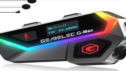 A must-have product! Gearelec G- Max Motorcycle Bluetooth Headset?HiFi Stereo Sound,Screen and RGB