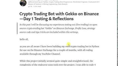 Trade Bitcoin - Gekko Open Source Crypto Trading Bot - Live Crypto Trading 1 July 2018