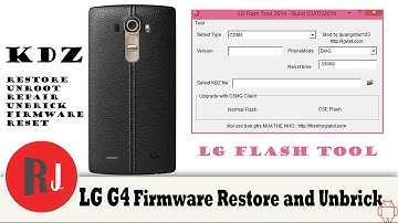 LG G4 KDZ Firmware Restore Unbrick and unroot tutorial