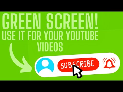 GREEN SCREEN subscribe button - hand animated