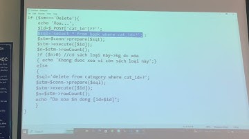 Học Web PHP Buổi 7 P7