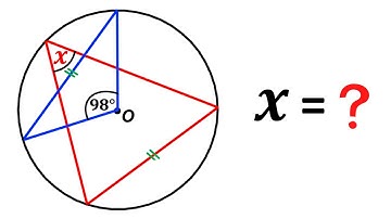 Calculate and justify the angle X in the circle | Learn how to Solve this Geometry problem Quickly