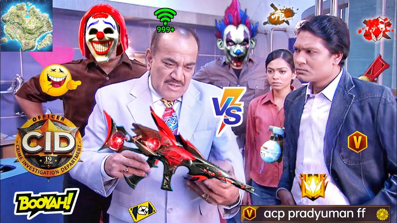 CID Funny Dubbing 😱 ACP Pradyuman vs Smart Hacker 😂 Free Fire Comedy Hindi Dub Video | P28 Gaming