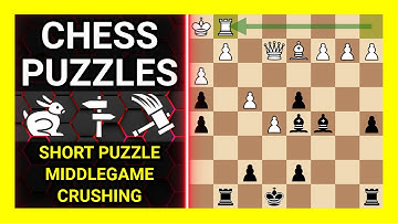 Chess Puzzles to Practice. Themes: Short puzzle, Middlegame, Crushing. Learn Chess