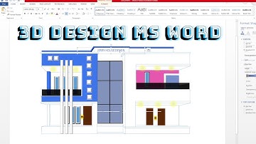 3D House Design With Microsoft Word Tutorial 1. MS Word design. How to make a house design. #msword