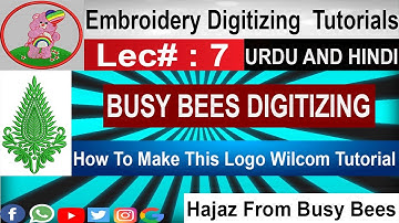 Wilcom Computerized Embroidery Digitizing Tutorials Lec#7 | Urdu/Hindi