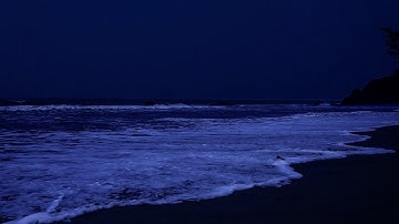 Deep Sleeping 10 Hours - Rolling Waves In Quiet Night For Best Insomnia Relief and Relaxing