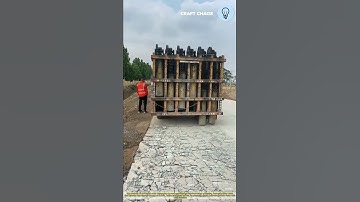 The process of impact roller compactor in action: road compaction