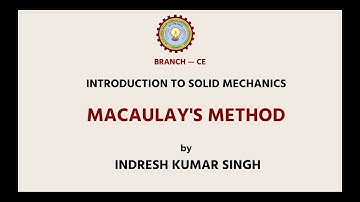 Introduction To Solid Mechanics |  Macaulay