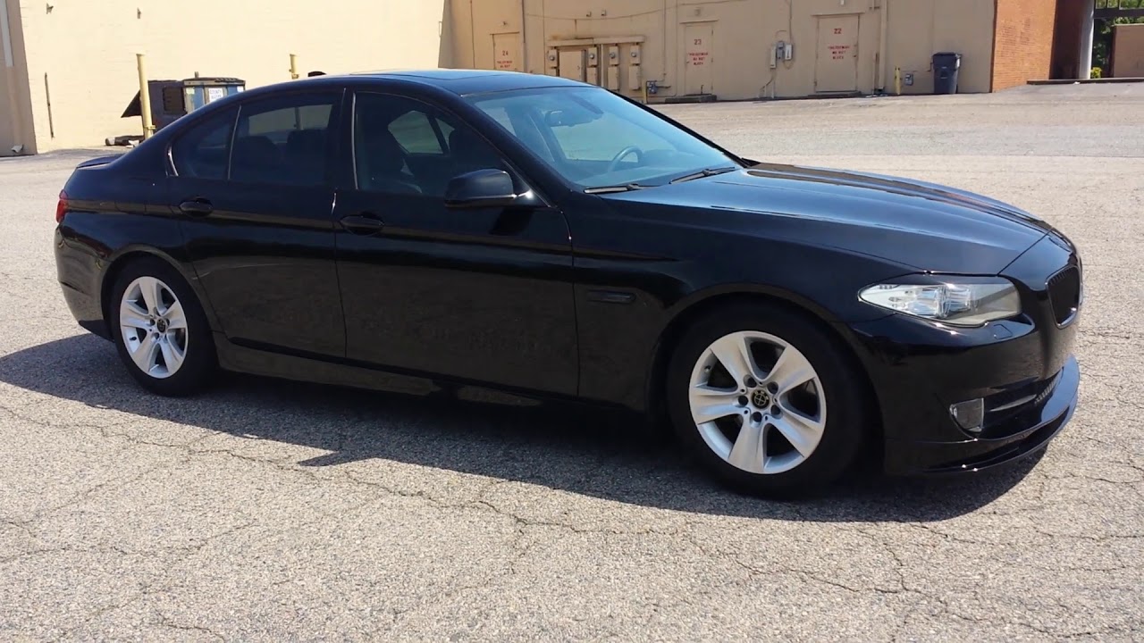 2012 BMW 528i xdrive with H&R lowering springs - YouTube