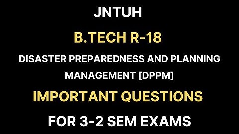 DPPM Important Questions || JNTUH B.Tech 3-2 R18 Sem Exams || RAJ`S TECH IN YT
