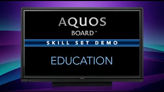 Education on the Sharp AQUOS BOARD