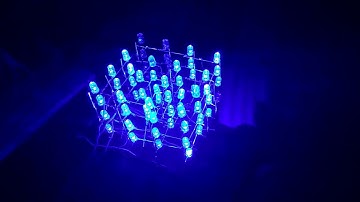 Led cube matrix 4X4X4