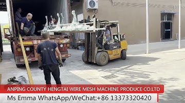 Loading container of welding wire mesh machine