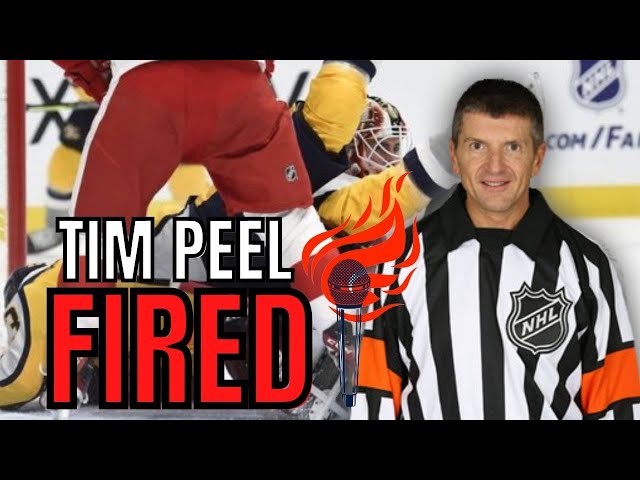 NHL fires referee Tim Peel after hot mic captures him saying he 'wanted to'  call penalty