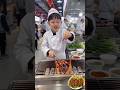 Little chef grills Chinese lamb skewers! Would you dare to try? 🍢🔥😋