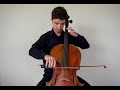 Bach Violin Sonata No. 2, BWV 1003 (on cello)