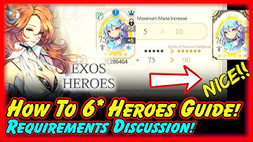 Exos Heroes How to 6*  a Hero Guide! Requirements / How to collect blessing items / 6* Bonus Effects