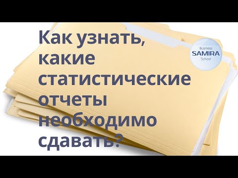Как узнать, какие стат отчеты необходимо сдавать?