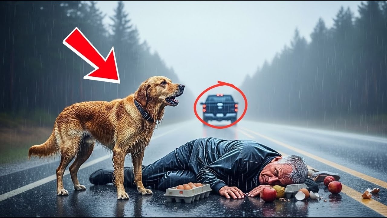 A Stray Dog Found An Elderly Man Collapsed Alone in the Rain—What He Did Next Will Left Eve