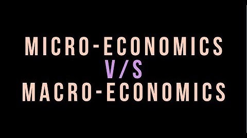 Difference between Micro Economics and Macro Economics-Class 11 | Class 12 (In english)