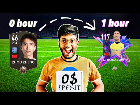 I Beat FIFA MOBILE in 1 HOUR - 0$ Spent!
