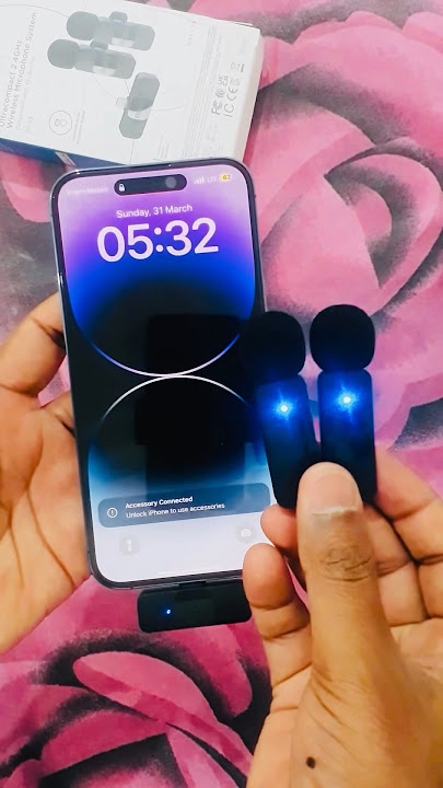BOYA BY-V2 wireless mic for iPhone - unboxing |  #wireless #microphone #boya #vlog #ytshorts