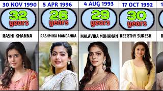 You Won't Believe the Age of Your Favorite South Indian Actresses!||South Indian Actresses| 