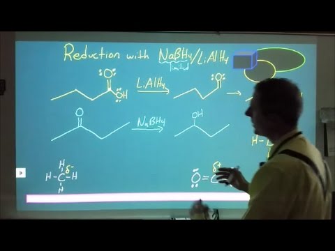 Reduction with NaBH4 or LiAlH4 - YouTube
