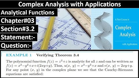 Complex Analysis and Applications | Section#3.2 | Example#01 | Dennis G. Zill