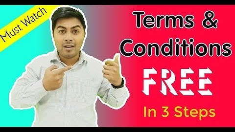 Terms and Conditions Generator Free for your Website | Roy Digital | Learn Digital Marketing