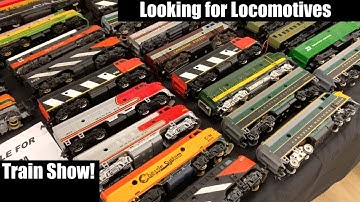 Train Show - Looking for Vintage Locomotives and Found Them!  - Tour & Haul