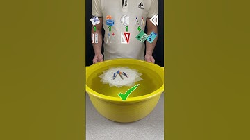 TRY TO GUESS HOW MANY TISSUES PAPER IT TOOKS! #asmr #experiment #waterexperiment #satisfying #shorts