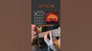 Thumbnail of Get Lucky - Daft Punk (Feat. Pharrell Williams) | Guitar Chords | #shorts